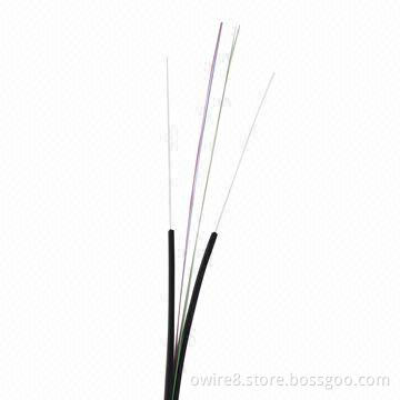 4-core fiber optical cable, G652D or G657 fiber, black LSZH, 4km per reel